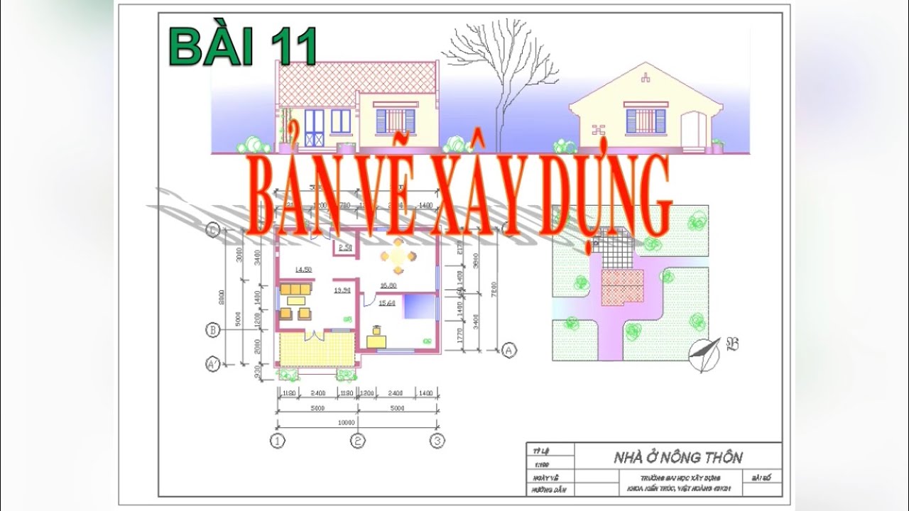 Bài 11: Bản Vẽ Xây Dựng Ii Công Nghệ 11 - Youtube