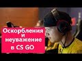 Оскорбление и неуважение в CS GO