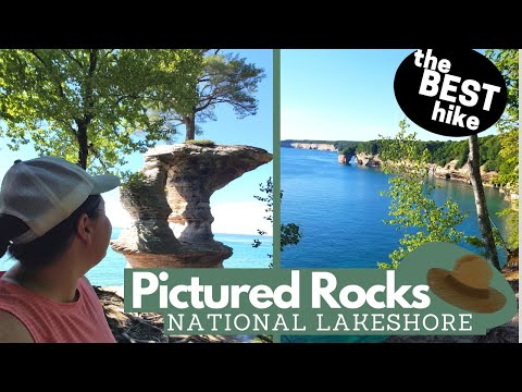 HIKING to Grand Portal Point! The Best Hike in Pictured Rocks National Lakeshore- Exploring the UP
