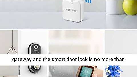 Smart Door Lock WiFi Gateway SMONET Bluetooth Keyless Entry Keypad Smart Deadbolt Wi Fi Bridge, TTLo