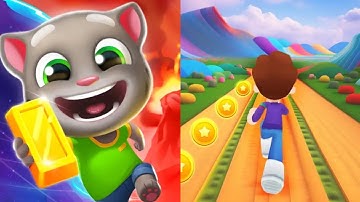 Talking Tom Time Rush VS Kooply Run Subway Craft Gameplay IOS Android #1
