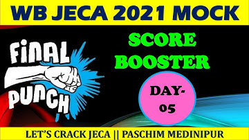 WB JECA 2021 MOCK DAY-05 ||JECA||NIMCET||WBP||CAMPUS PLACEMENT