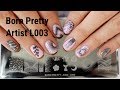 Born Pretty Artist L003 Review - Обзор и тестирование пластины для стемпинга