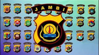 The symbol of 34 Regional Police throughout Indonesia