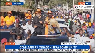 WATCH how ODM Leaders led by PL Oburu Odinga made their way to Kamukunji Grounds for a rally!!