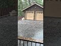 Hail falls in Nevada City in May