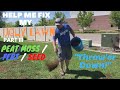 Help me fix my ugly lawnproject lawn 2020 3 fixing bare spots peat mossfertseed