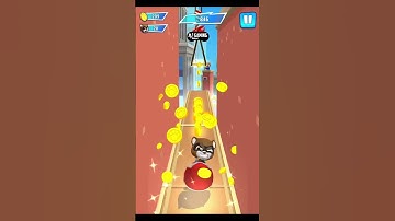 Talking Tom Hero Dash Red Blame Ben On Sliding Walls Funny Race Android Gameplay #Shorts #TalkingTom