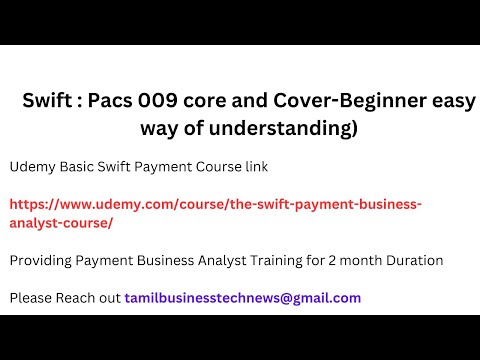 Swift : Pacs 009 core and Cover