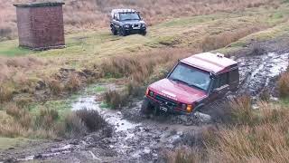 landrover discovery 2 offroad deep bog!