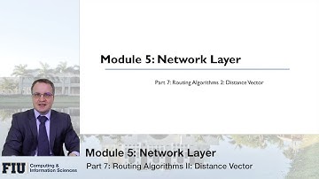 CNT-4713, Module 5, Part 7: Routing Algorithm II: Distance Vector