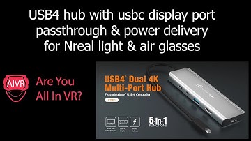 Nreal Air/Light indefinitely powered with J5Create USB4 (JCD401)
