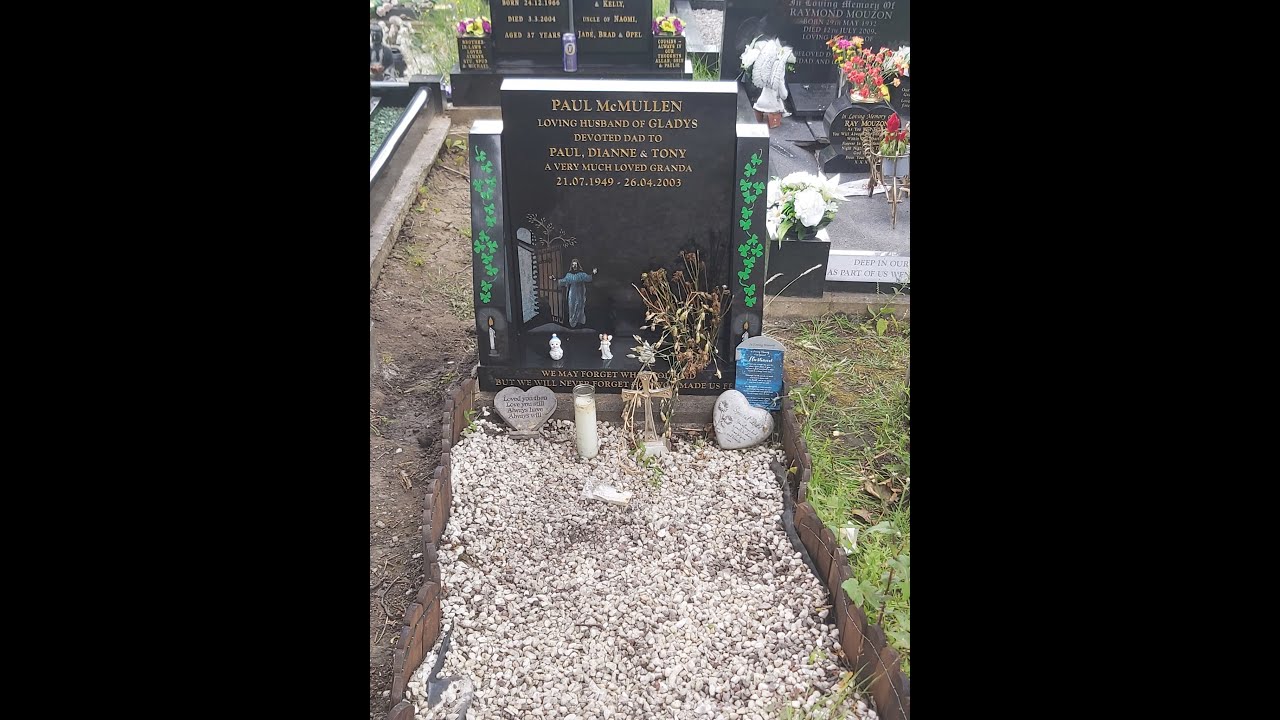 Headstone done today,releveled,relettered,customer over the moon,i am happy with the outcome myself.