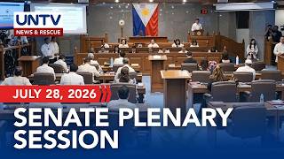 LIVE: Senate Plenary Session | July 28, 2026