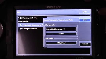Backing Up Your Lowrance Waypoints