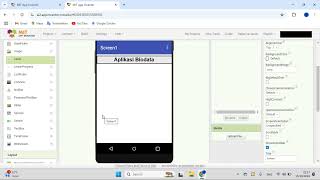 Tutorial MIT App Inventor: Membuat Aplikasi Biodata dengan Layout, Label, dan Button