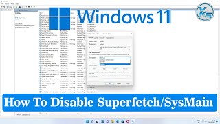✅ How To Disable Superfetch/SysMain in Windows 11