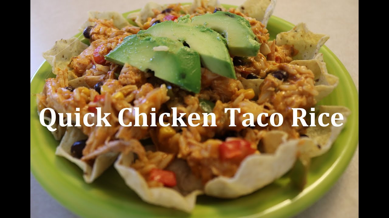 Easy Chicken Taco Rice - YouTube