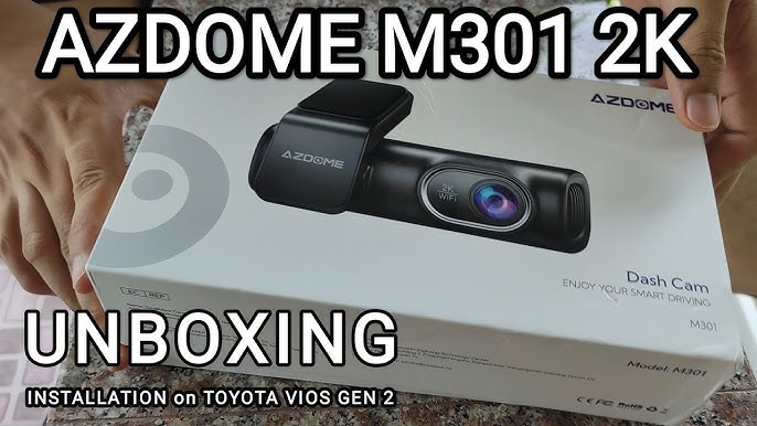 AZDOME M301 2K Dual Dashcams Dash Cam Front and Rear Built In WiFi