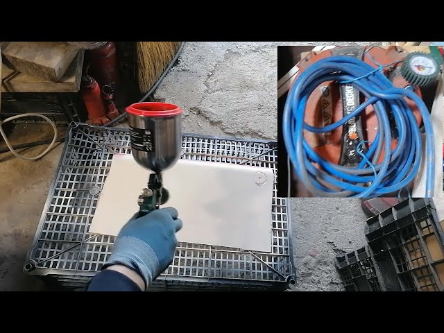 Fast review and test the Parkside Air Paint Spray Gun PDFP 500 D4 from Lidl  - YouTube