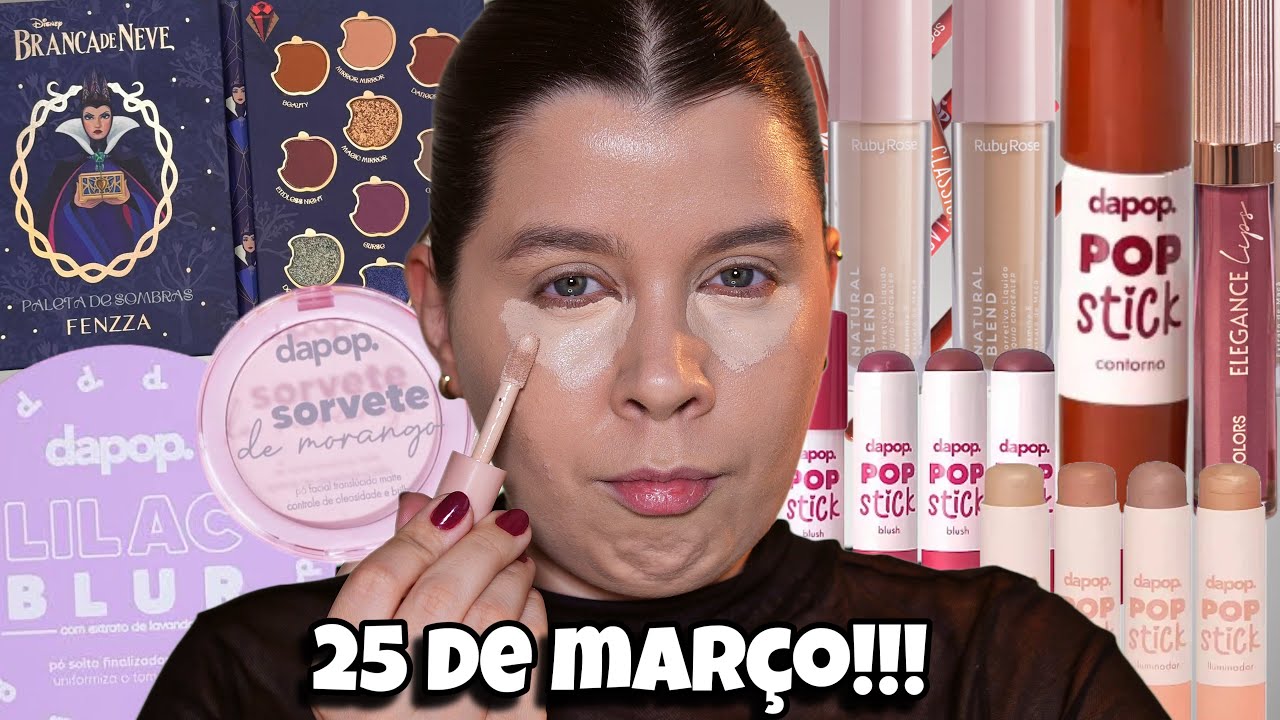 Testando makes BARATINHAS da 25 de março // DAPOP, FENZZA, RUBY ROSE e maissss 