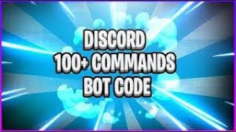 All in one Discord Bot with 100+ Commands | Free Source Code | Replit Tutorial