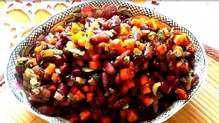 Постный рецепт. Фасоль тушеная очень вкусная и нежная. Постный рецепт. Фасоль тушеная очень вкусная и нежная.