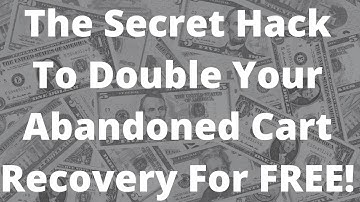 Secret Hack To Double Your Abandoned Cart Recovery For FREE | Klaviyo Marketing Strategy