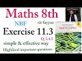 Maths class 8th | exercise 11.3 | ex 11.3 | Q-3,4,5 | NBF | unit 11 | Mensuration | grade 8