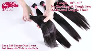 Ali Queen Brazilian Virgin Straight Hair Products Video Review