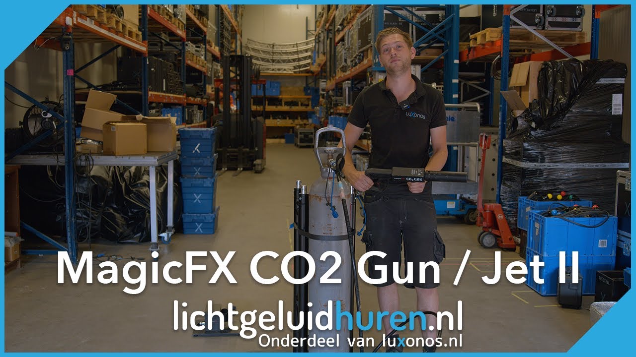 Instructievideo - MagicFX CO2 Gun / Jet II | Lichtgeluidhuren.nl - Luxonos