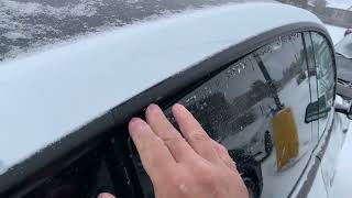 TESLA Y MODEL 2023 frozen Window issue