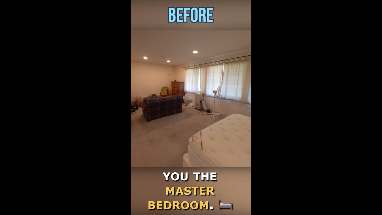 $3.6MM House Flip - Master Bedroom Before and After, Bedroom Makeover
