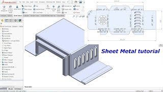 Solidworks Sheet metal tutorial Electrical enclosure