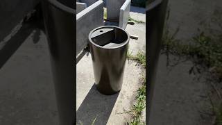Цельный круглый умывальник "Шотик" из архитектурного бетона самостоячий бочка под заказ для кафе