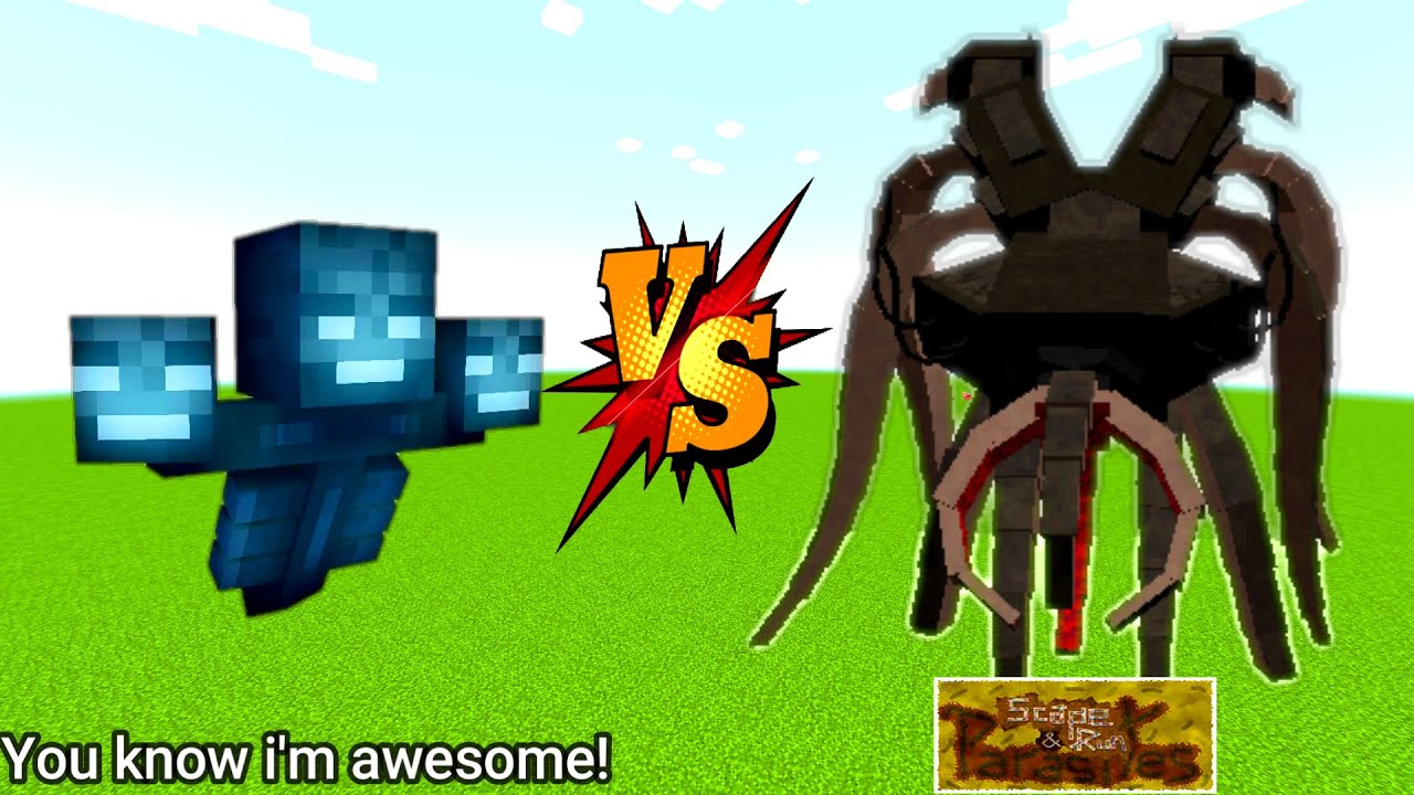 Wither Boss Vs Ancient Dreadnaut in Minecraft
