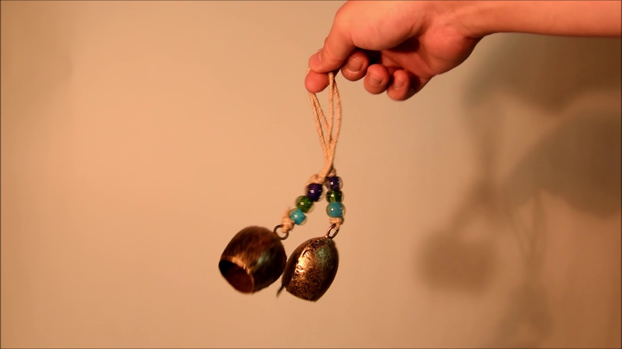 ID-FRN-105】ドアチャイムなどへ！手作りのやさしい音色 インドの銅製