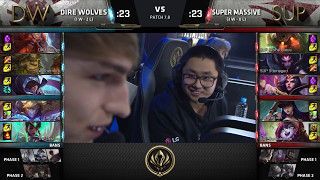 [2017 S7 MSI] Play-In - D3 G2 - DW vs SUP - League of Legends - Dire Wolves vs SuperMassive