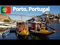 PORTO Portugal - Walking around Old Town, Views, Churches, University of Porto, Cais da Ribeira,