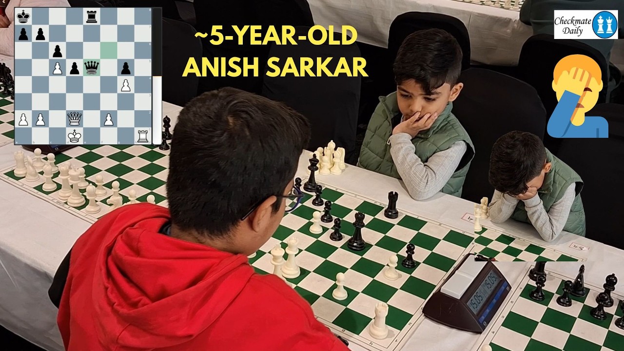 Can a ~5-year-old navigate this Pawn Endgame? Sridipto Bhattacharya vs Anish Sarkar