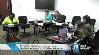 03/13/24 Special Called Arts Commission Grants & Funding Committee