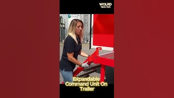 Expandable Command Unit On Trailer: Mobile command center with expandable trailer. #trailertech