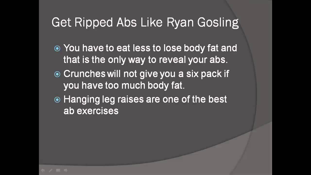 Ryan Gosling Workout