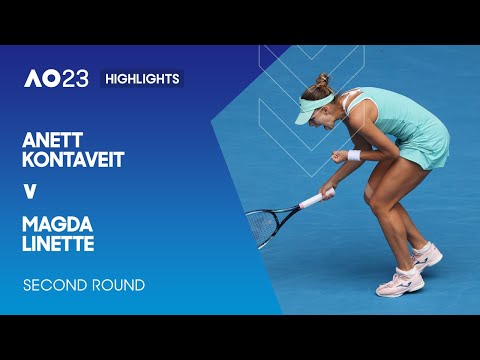 Anett kontaveit v magda linette highlights | australian open 2023 second round