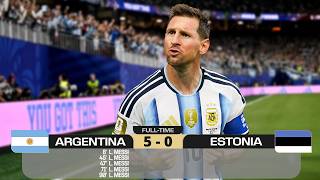 MESSI SCORES 5 SENSATIONAL GOALS AND SHOWS WHY ARGENTINA CAN WIN THE WORLD CUP AGAIN