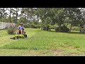 Realtime electric Ryobi ZT540e mowing a big yard - Battery longevity test