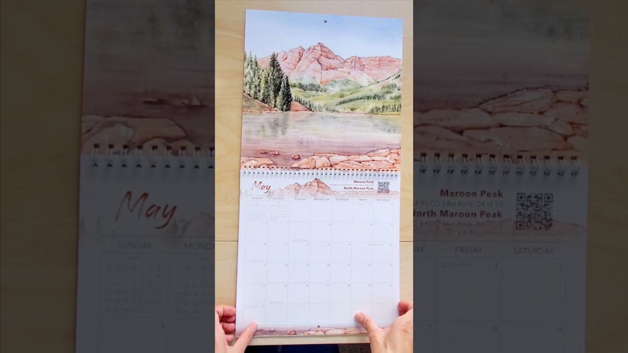 2026 Wall Calendar | Colorado 14ers | The Mountains Sing for Joy