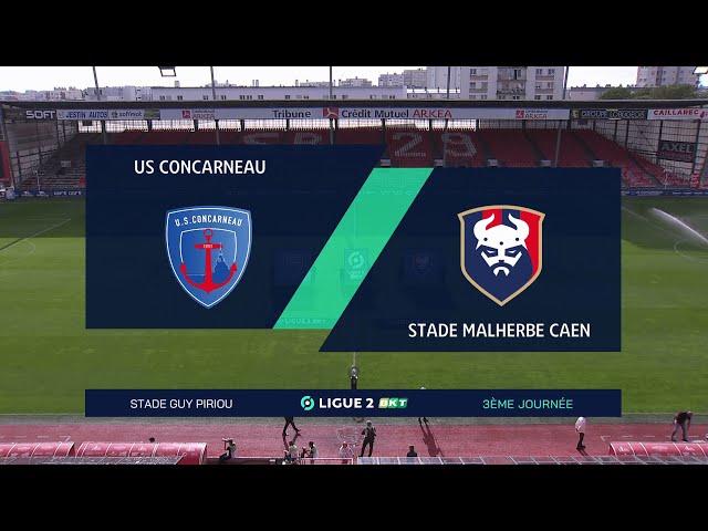 J3 Ligue 2 BKT : Le résumé vidéo de US Concarneau 0-2 SMCaen