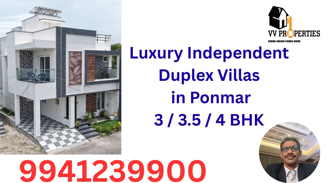 #046 Luxury Independent Villas for Sale in Ponmar | CMDA & RERA Approved #yt2026 