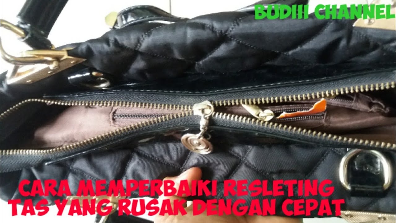  Cara  memperbaiki  resleting tas yang  rusak  dengan cepat 